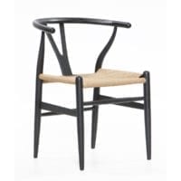 Silla Wishbone Negra