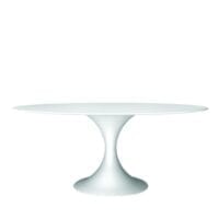 Mesa Tulip Oval Fibra de Vidrio