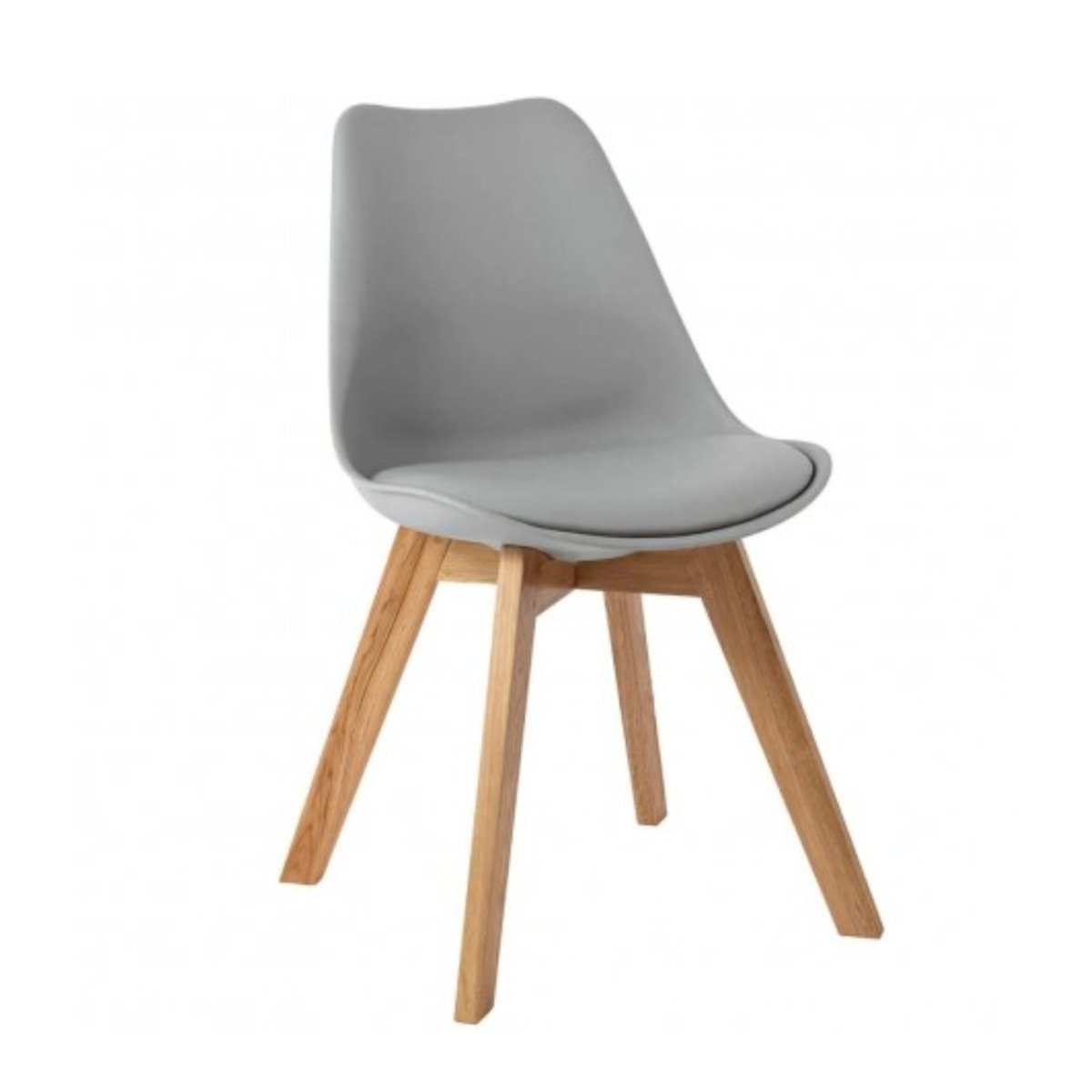Silla Tulip Gris Madera