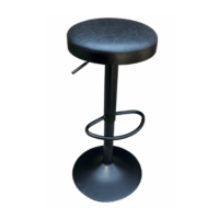 Banqueta Base Negra Ecocuero (Varios Colores)